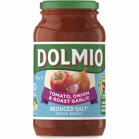 Dolmio Extra Tomato Onion Garlic Reduced Salt Healthy Pasta Sauce