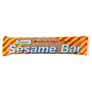 Edens Sesame Bar contains 27.8g carbohydrates